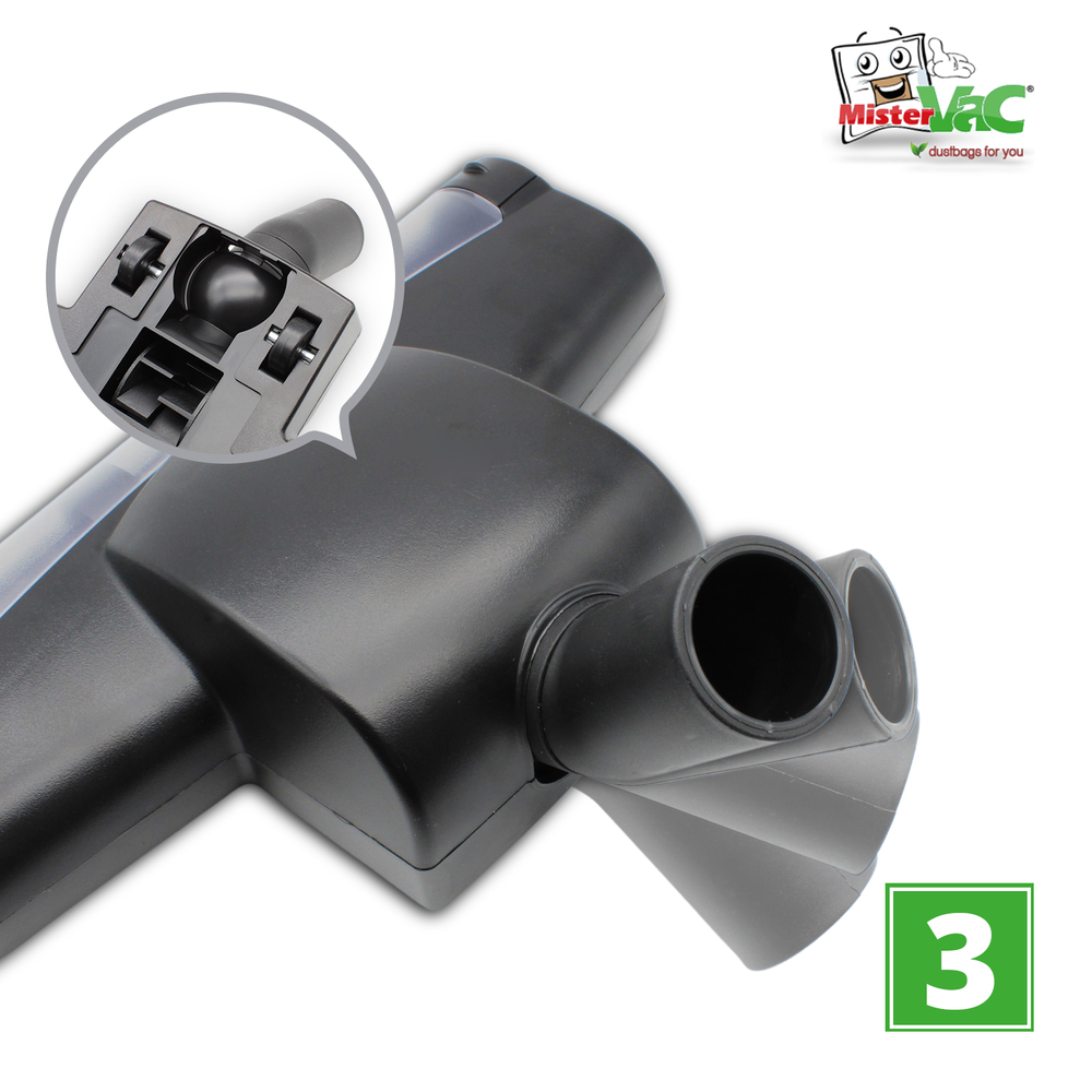MisterVac Staubsaugerdüse Bodendüse Turbodüse Ersatzdüse kompatibel mit Parkside PWD 12 A1,353257 2007 product image #5